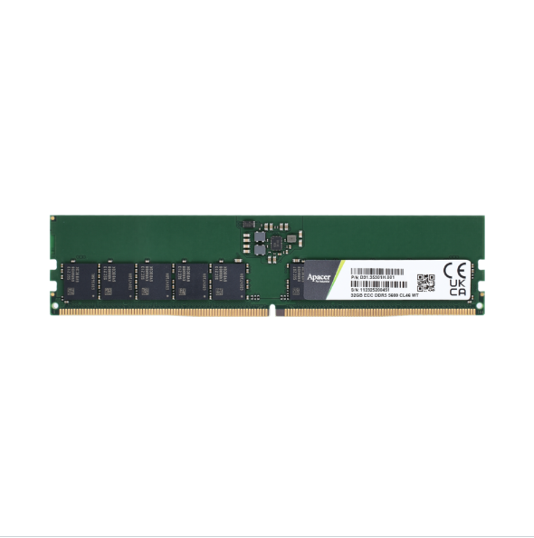 Apacer宇瞻/DDR5 Wide Temp. ECC UDIMM工規寬溫內存條